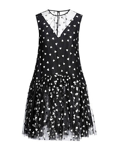 MSGM Short dress Black 100% Polyamide