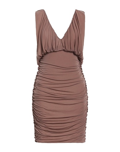 STELLA McCARTNEY Sheath dress Taupe 100% Cupro