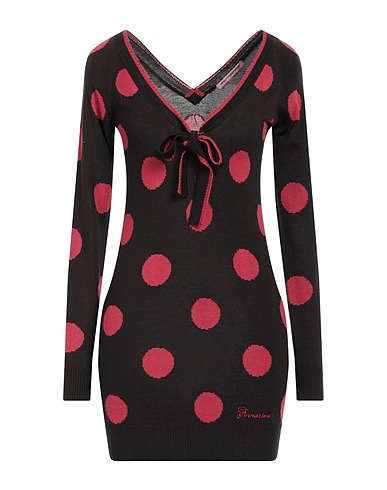 FORNARINA Kurzes Kleid Dunkelbraun 50% Wolle, 50% Acryl