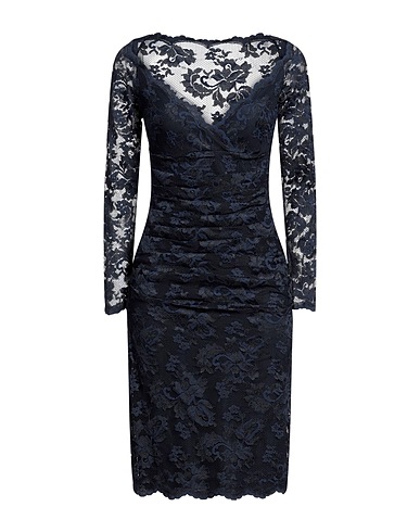 OLVI'S Εφαρμοστό φόρεμα Σκούρο μπλε της νύχτας 59% Πολυαμίδη, 29% Βισκόζη, 12% Ελαστάνη