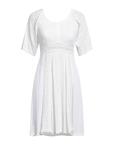 ICONIQUE Short dress White 100% Viscose