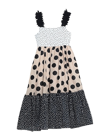 MONNALISA Dress KHAKI 100% Cotton