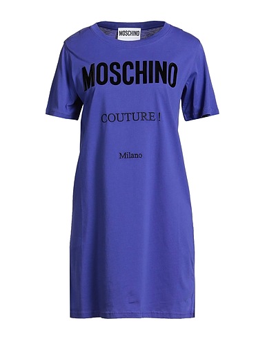 MOSCHINO Short dress COUTURE Purple 100% Cotton
