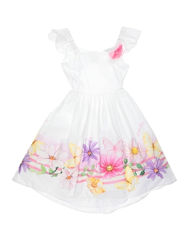 MONNALISA Dress White 100% Cotton
