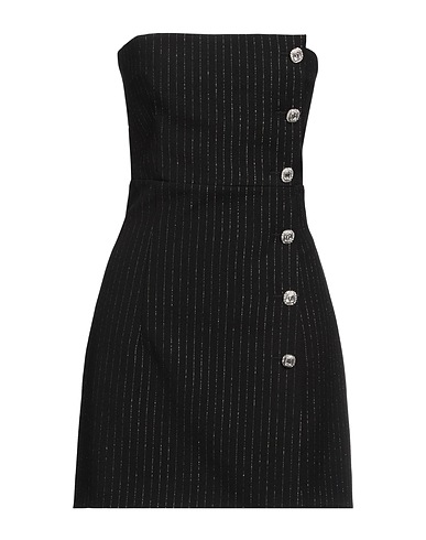 ALESSANDRA RICH Sheath dress Black 96% Virgin Wool, 2% Polyamide, 2% Polyester
