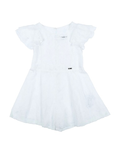 MONNALISA Overalls, Salopettes und Kostüme Weiß 45% Polyamid, 35% Baumwolle, 20% Viskose, Polyester