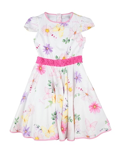 MONNALISA Dress White 100% Cotton