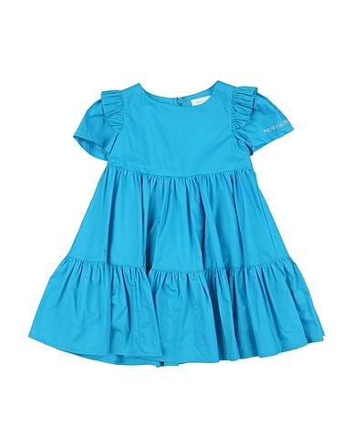 MONNALISA Vestito Azzurro 100% Cotone