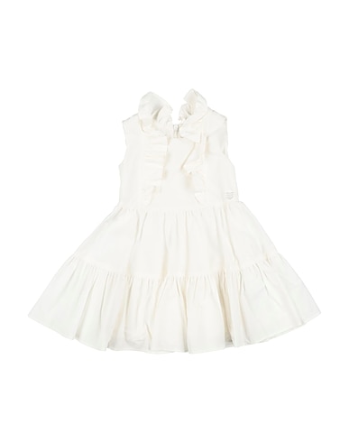 MONNALISA Baby dress ABITO CON GALE POPELINE L
OFF WHITE 100% Cotton
