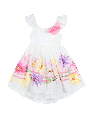 MONNALISA Baby dress White 100% Cotton