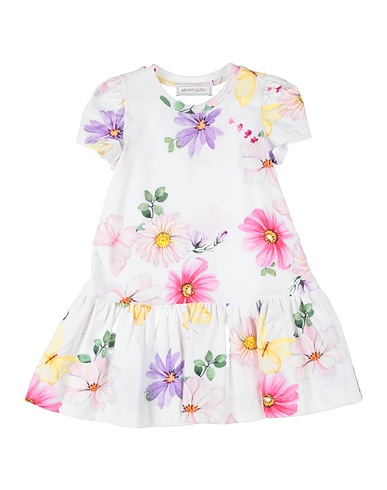 MONNALISA Babykleid Weiß 95% Baumwolle, 5% Elastan