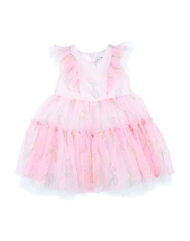 MONNALISA Vestido para bebé  Pink 100% Polyester, Polyamide