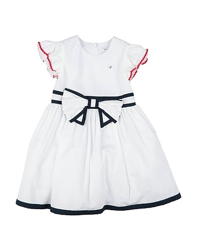 MONNALISA Dress White 100% Cotton