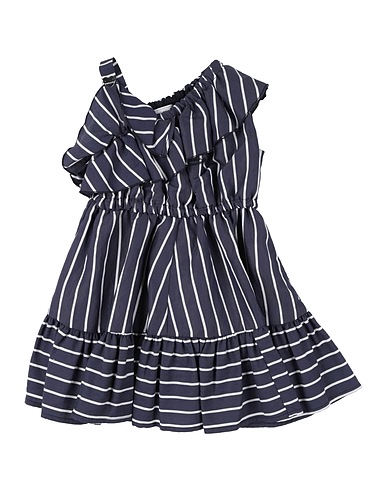 MONNALISA Baby dress Midnight blue 90% Viscose, 10% Polyester