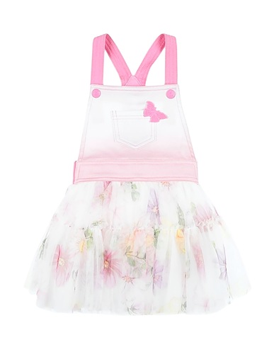 MONNALISA Vestito Baby  Rosa 100% Poliestere, Cotone, Elastan