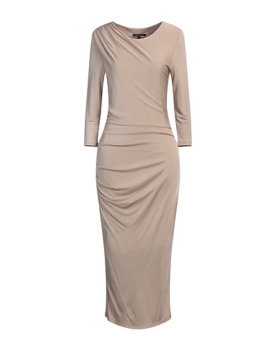 ARMANI EXCHANGE Midi dress Sand 91% Polyester, 9% Elastane
