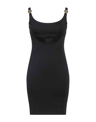 PHILIPP PLEIN Sheath dress Black 58% Polyester, 30% Cotton, 12% Elastane