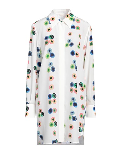 CHLOÉ Shirt dress White 100% Silk