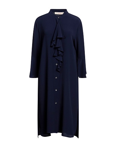 JUCCA Midi dress Navy 69% Acetate, 31% Silk