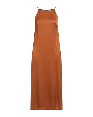 OTTOD'AME Midi dress Brown 100% Viscose