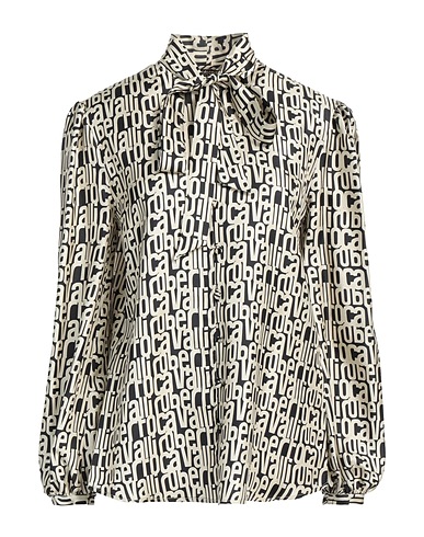 ROBERTO CAVALLI Patterned shirts & blouses Black 100% Silk