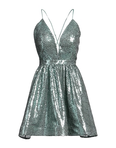 SANDRO FERRONE Sequin dress Sage green 100% Polyester