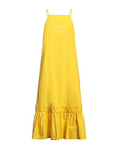 TELA Midi dress Yellow 100% Cotton