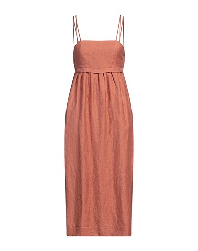 TELA Midi dress Antique rose 48% Linen, 36% Viscose, 16% Polyamide