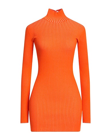 OFF-WHITE™ Sheath dress Orange 82% Viscose, 18% Polyester