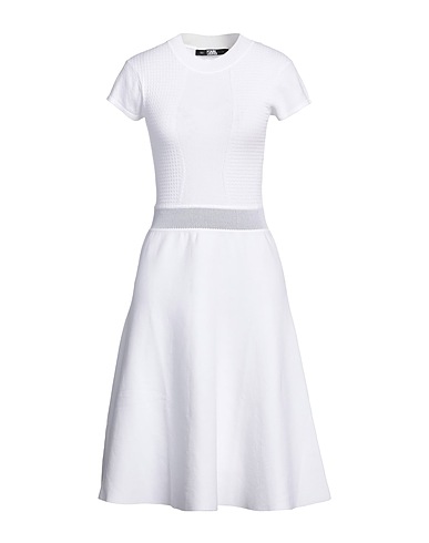 KARL LAGERFELD Midi dress White 100% Nylon