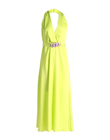 HANITA Midi dress Lime green 100% Polyester