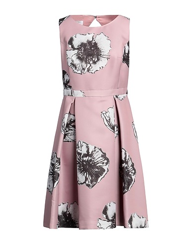 CARLA RUIZ Pleated dress Antique rose 100% Polyester