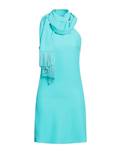 VICOLO Vestito corto Turchese 96% Poliestere, 4% Elastan