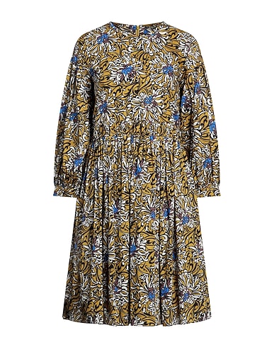 'S MAX MARA Midi dress Military green 100% Cotton