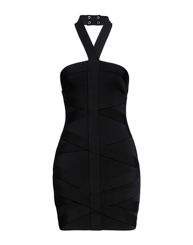 BALMAIN Sheath dress Black 85% Viscose, 13% Polyamide, 2% Elastane