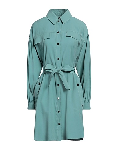IMPERIAL Shirt dress Sage green 89% Viscose, 11% Polyester