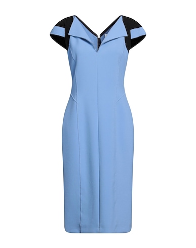 AMANDA WAKELEY Midi dress Light blue 68% Polyester, 28% Viscose, 4% Elastane