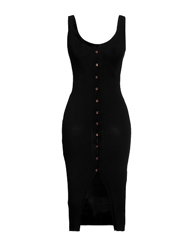 AKEP Midi dress Black 72% Viscose, 28% Polyester