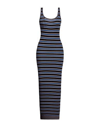 SOLOTRE Long dress Azure 83% Viscose, 17% Polyester