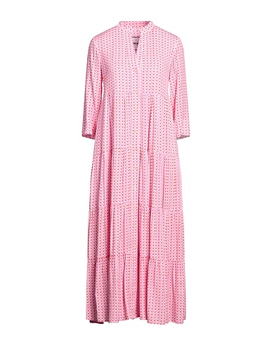 THE ABITO Milano Midi dress Fuchsia 100% Viscose