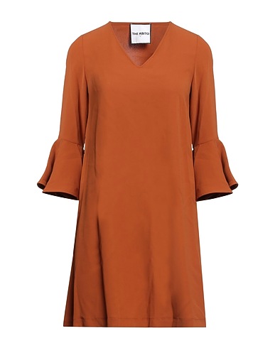 THE ABITO Milano Shirt dress Brown 100% Polyester