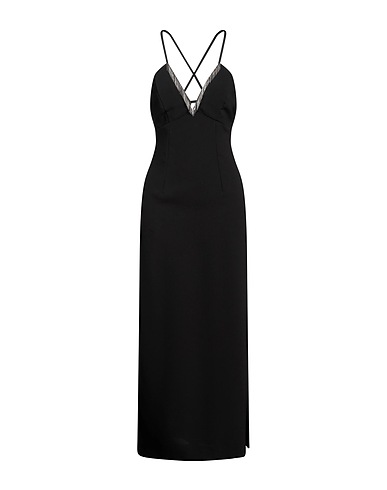 SADEY WITH LOVE Vestito lungo Nero 91% Poliestere, 9% Elastan