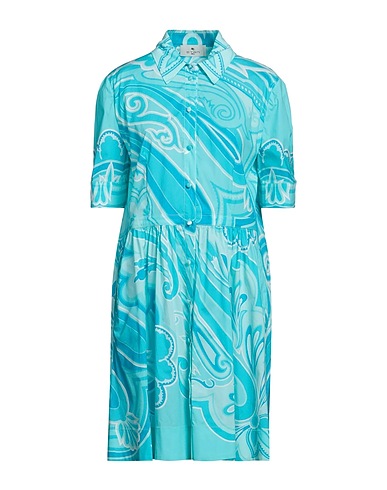 ETRO Hemdkleid Tūrkis 97% Baumwolle, 3% Elastan