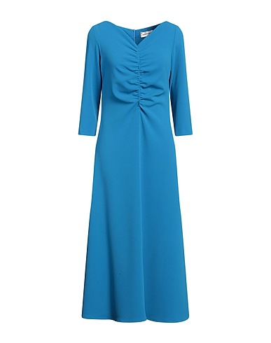 SANDRO FERRONE Midi dress Azure 95% Polyester, 5% Elastane