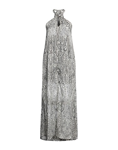 LIU •JO Long dress Black 98% Polyester, 2% Metallic Polyester