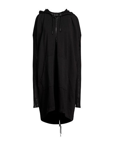 MASNADA Short dress Black 95% Cotton, 5% Elastane