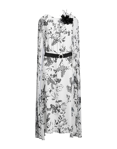 LUIS CIVIT Midi dress White 100% Polyester