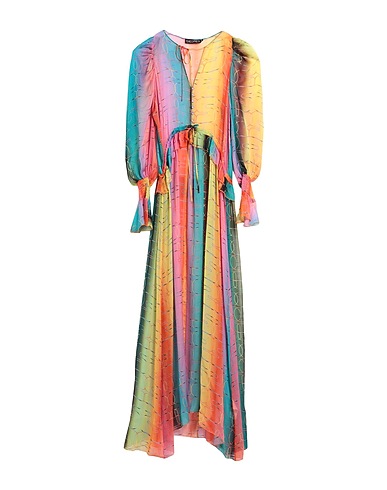 SIEDRÉS Long dress Yellow 100% Silk