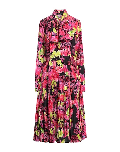 VERSACE Midi dress Fuchsia 100% Polyester