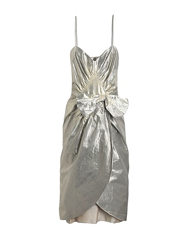 MAISON MARGIELA Elegant dress Platinum 70% Cotton, 30% Polyester